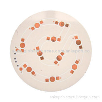 Aluminum PCB with white color, metal core pcb, quick-turn and mass production, no MOQ